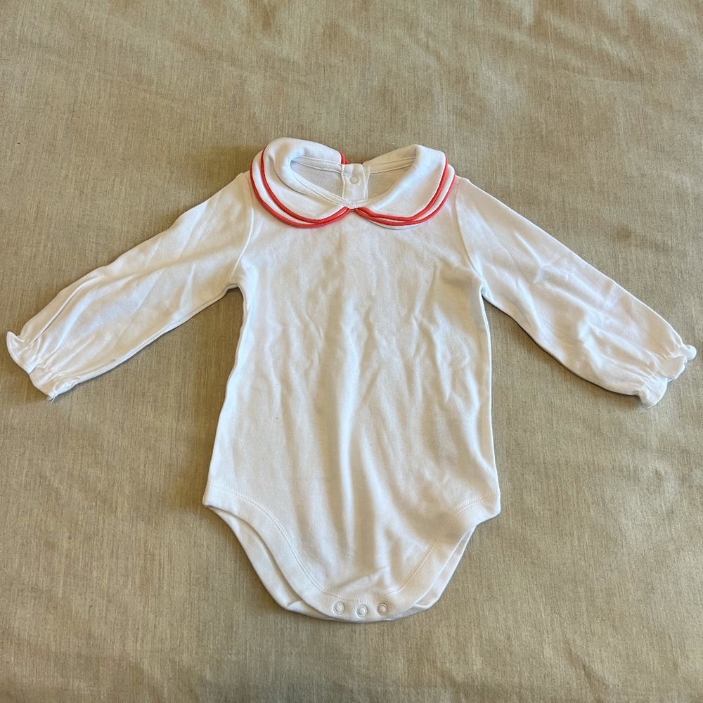 Janie & Jack Long-Sleeve Onesie Size 0-3M.